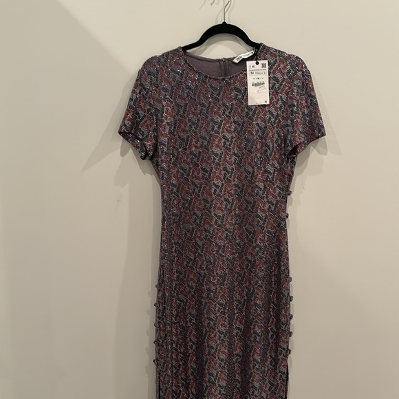 Cut Out Sequin Dress - Picture 4 of 5